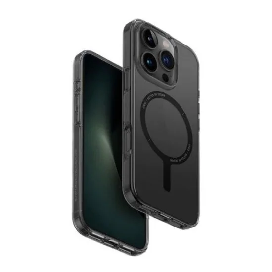Uniq hybrid iphone 16 pro (2024) 6.9 magclick charging clario (eco) - smoke